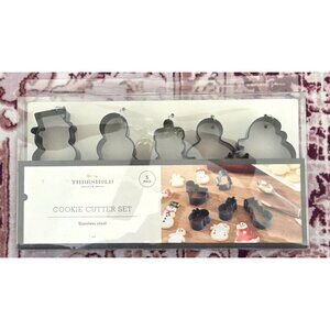 Cookie Cutter Set 5-Piece Snowman - New - Threshold - Stainless Steel